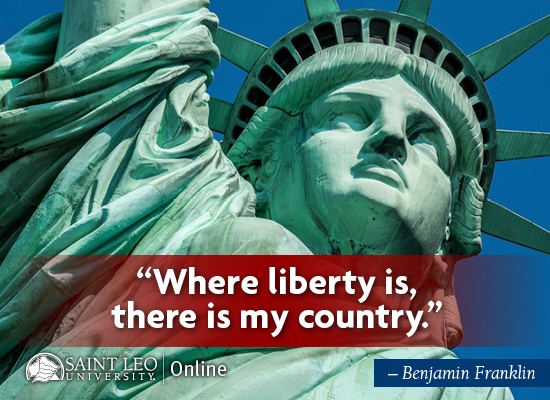 Where liberty is, there is my country. Quote by Benjamin Franklin