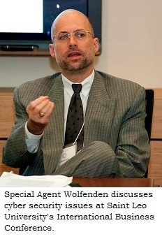 Special Agent Wolfenden discusses Cyber Security issues