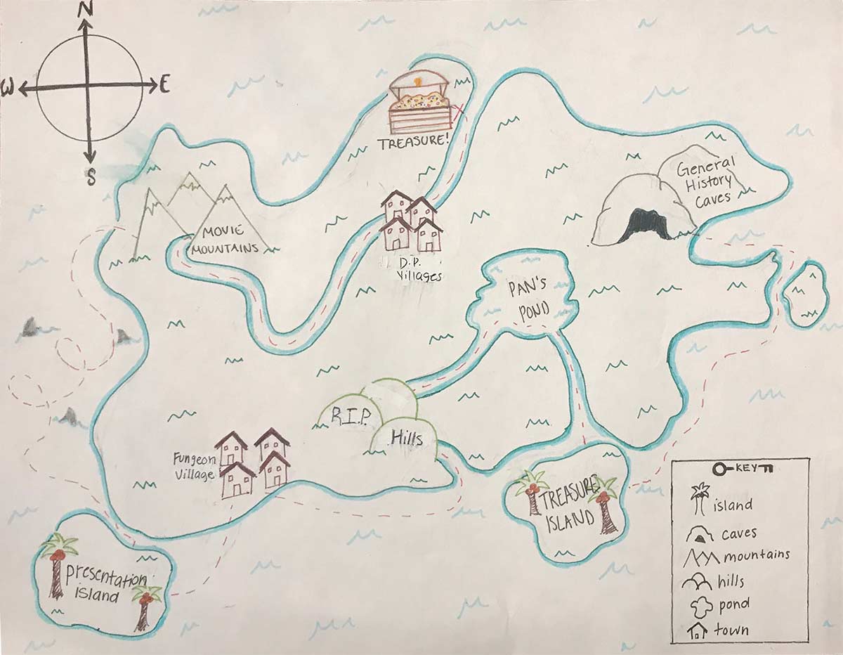 Students Create Treasure Maps in Unique Saint Leo Pirates Course