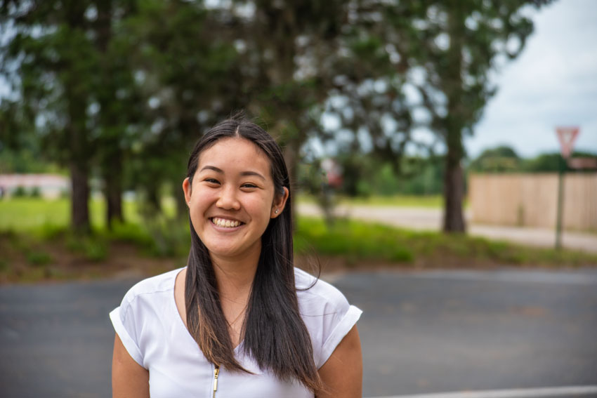 A head shot of Saint Leo marketing student Rebecca Hugh
