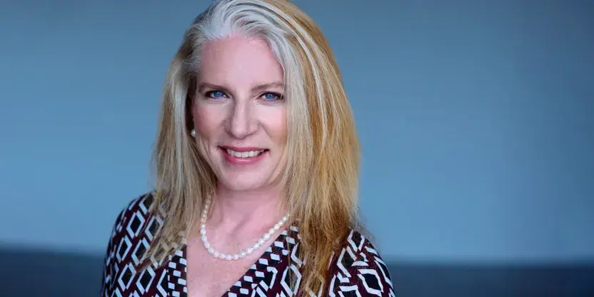 Head shot of Dr. Eileen O'Brien, a sociology professor at Saint Leo University who is always very interactive and engaging with her online students