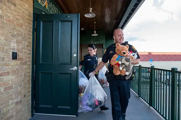 Saint Leo collects teddy bears for the Tampa Police Department