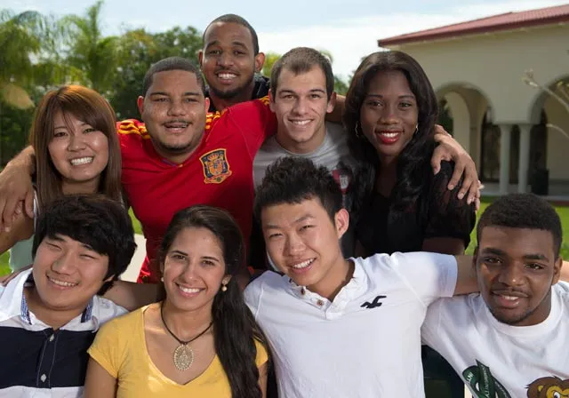 international students of multiple nationalities