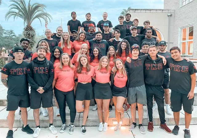 students from Theta Phi Alpha and Tau Kappa Epsilon
