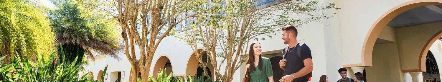 Saint Leo University students walking on campus