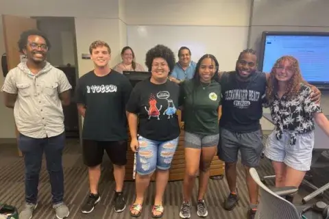2023 PenTest club leadership with faculty members