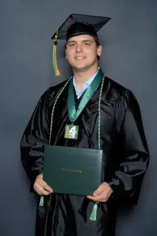 Levi Leuke at commencement