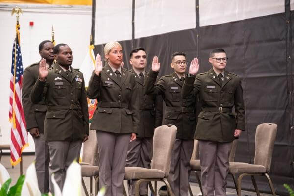 Cadets take the oath of office